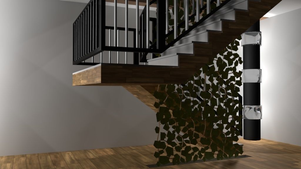 House 9 modern on grassy field 3D model_13