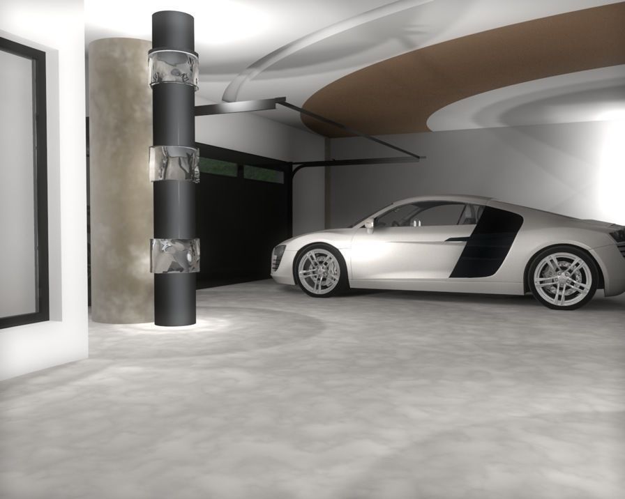 House 9 modern on grassy field 3D model_21