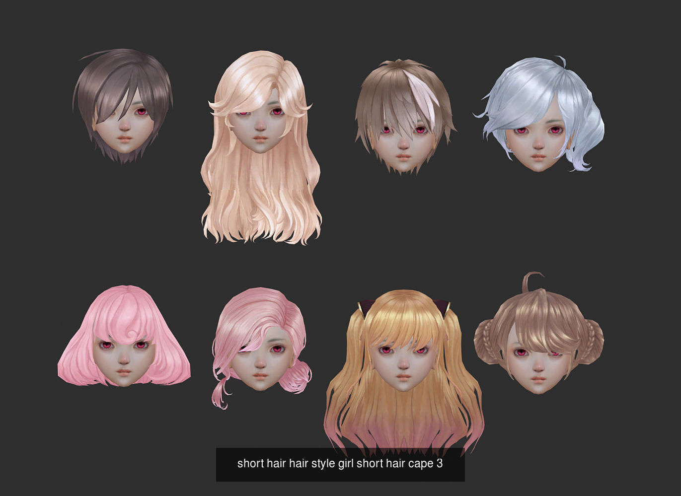 long hair hair style girl short hair cape collection _4
