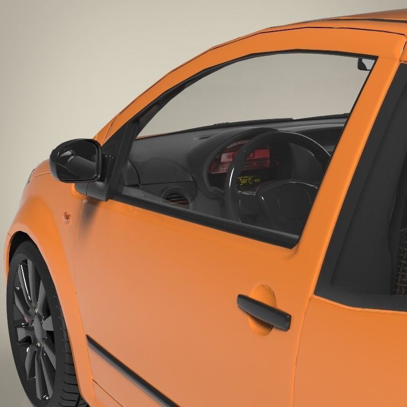 Hatchback car 3D model_8