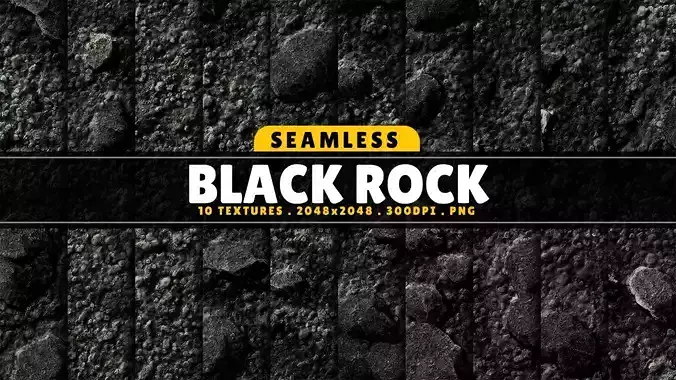 Texture Pack Seamless Black Rock Vol 01 Texture