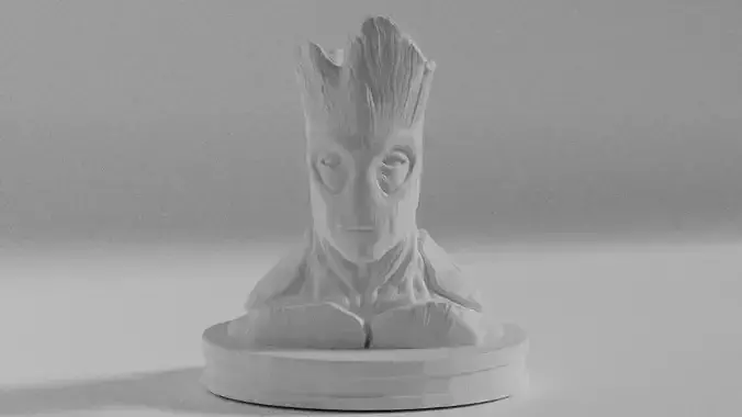 Groot Bust 3D Model for Printing Free 3D print model