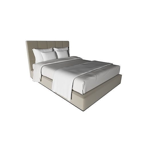 guest room bed 3D model