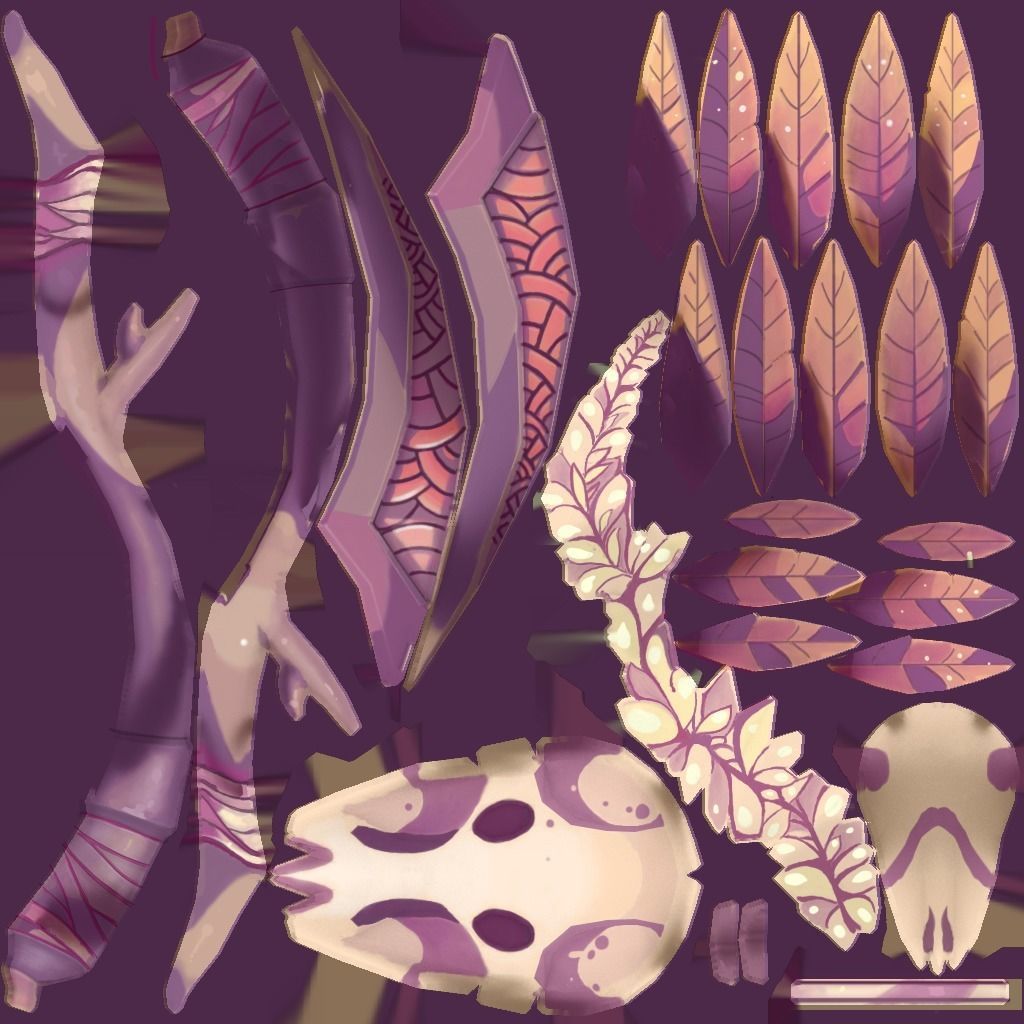 Bow - Weapon Low-poly 3D model_1