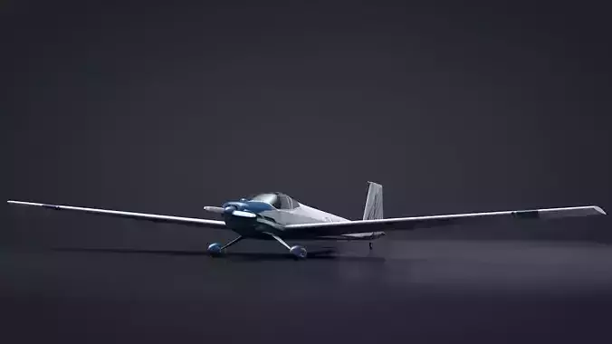 Scheibe Falke SF-25 Motorglider Rigged 3D model