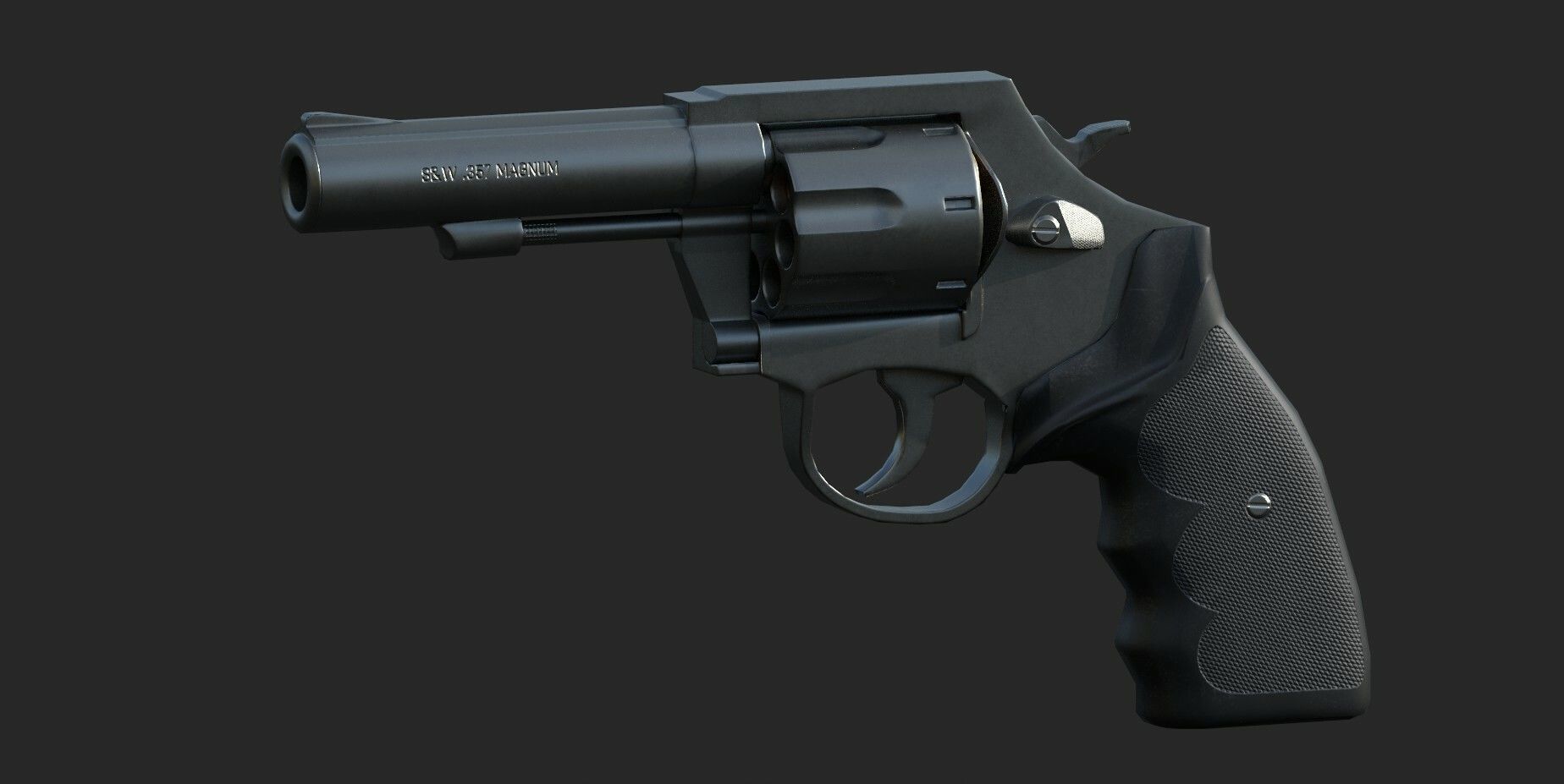 Smith  Wesson Low-poly 3D model_0
