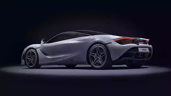 MC LAREN 720s CONCEPT CAR Low-poly 3D model