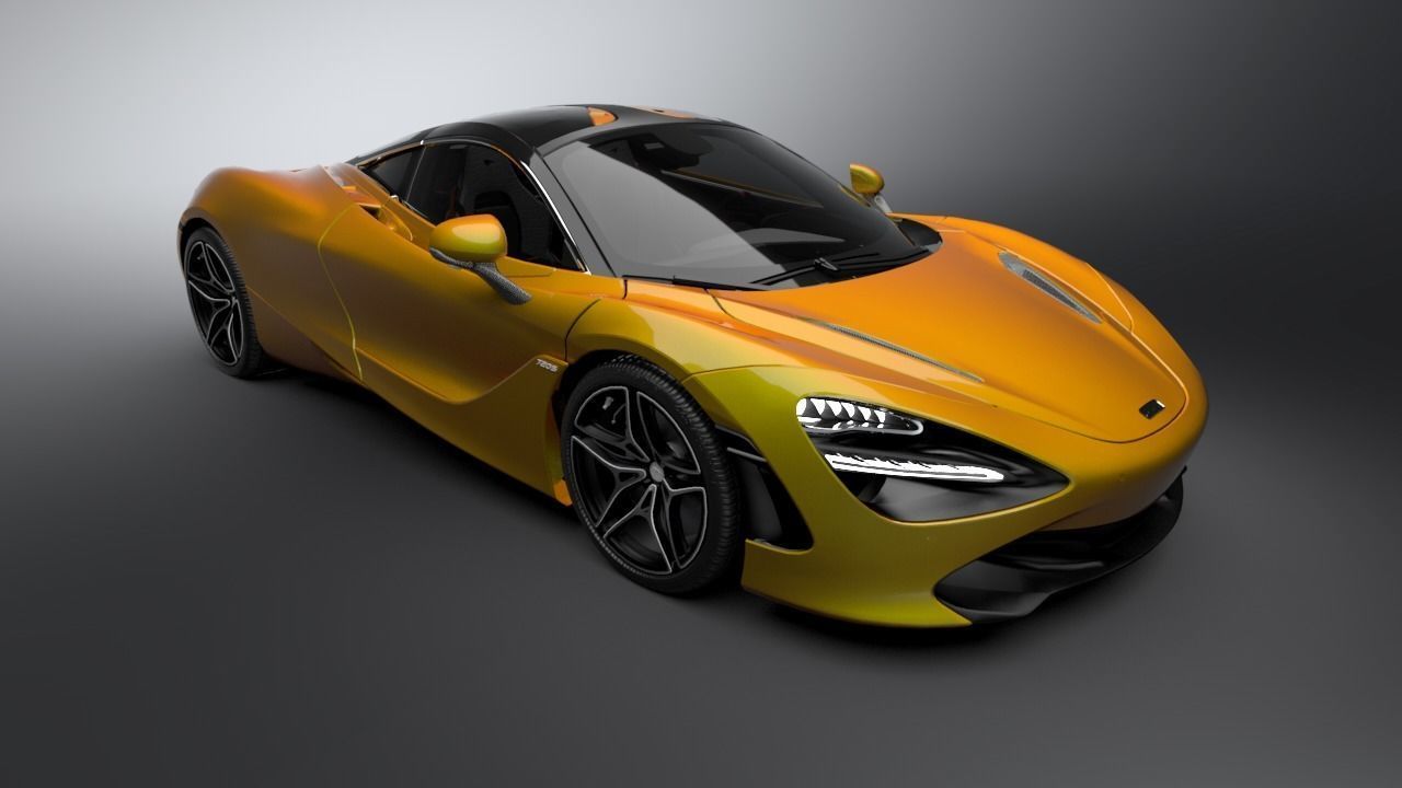 MC LAREN 720s CONCEPT CAR Low-poly 3D model_5