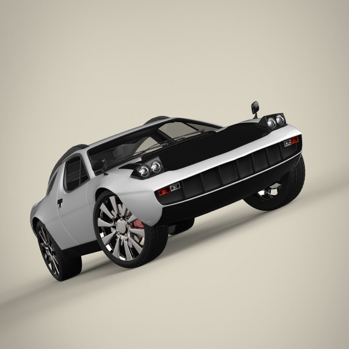 Sport car 3D model_10
