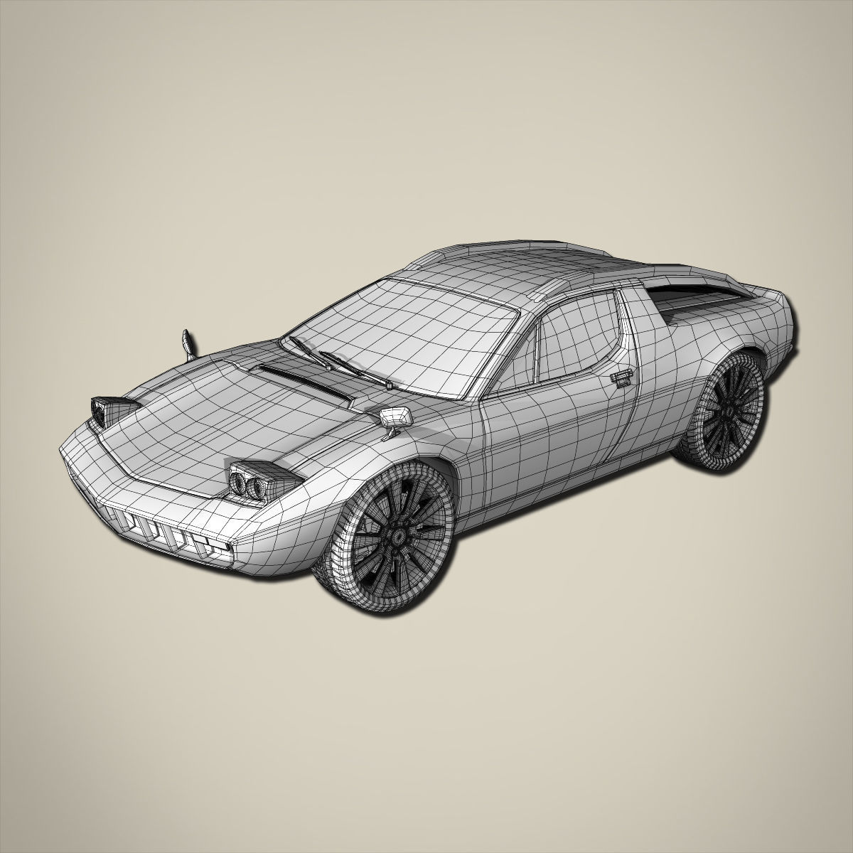 Sport car 3D model_11