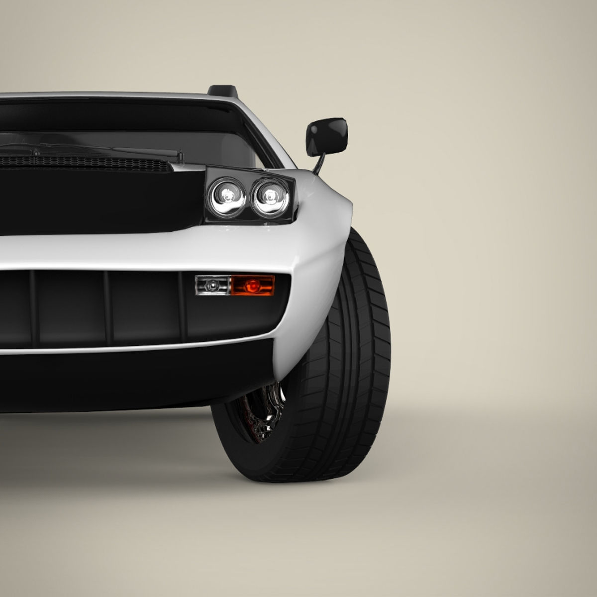 Sport car 3D model_2