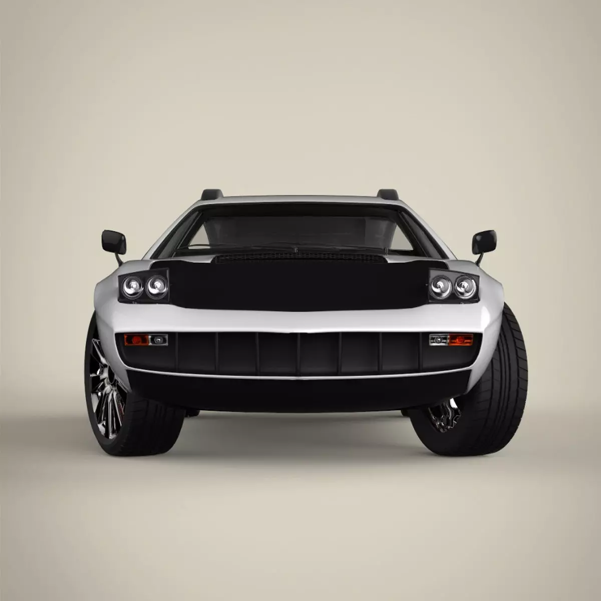 Sport car 3D model_0