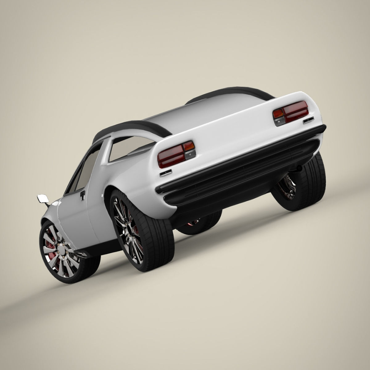 Sport car 3D model_1