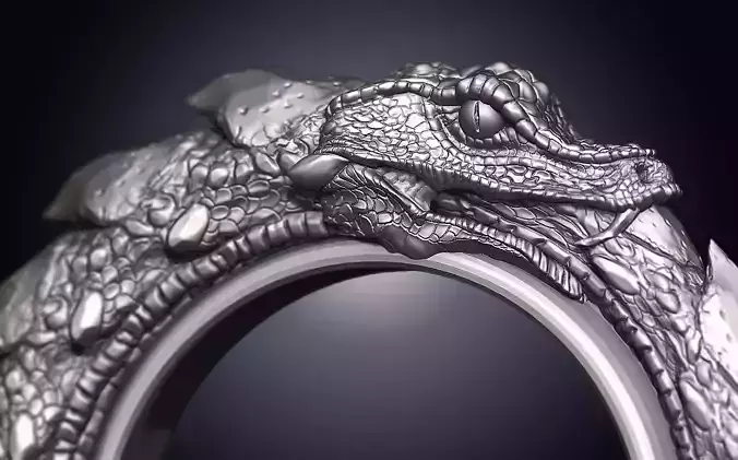 Snakering Oroboro 3D print model