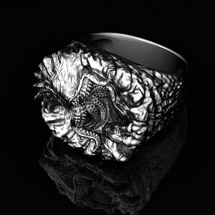 Monster Ring 3D print model_0