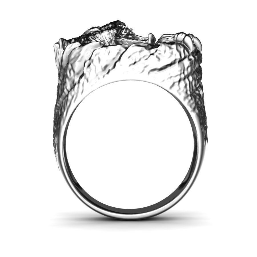 Monster Ring 3D print model_6