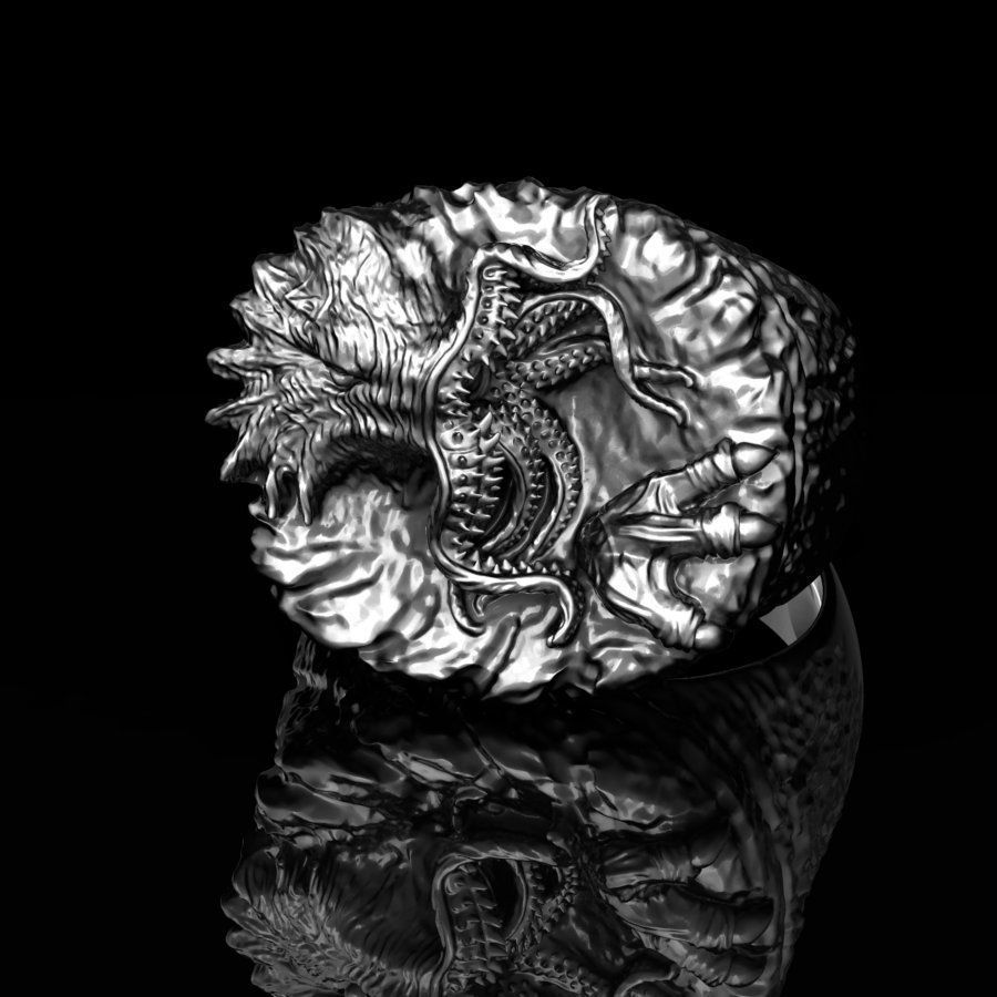 Monster Ring 3D print model_1