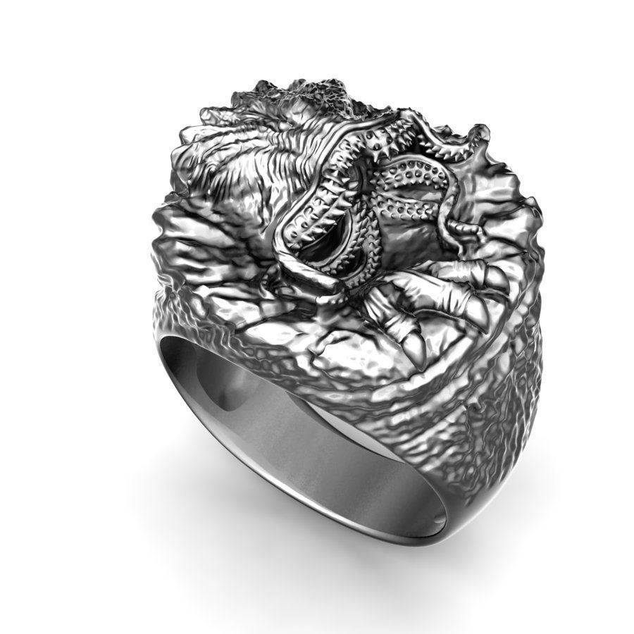 Monster Ring 3D print model_3