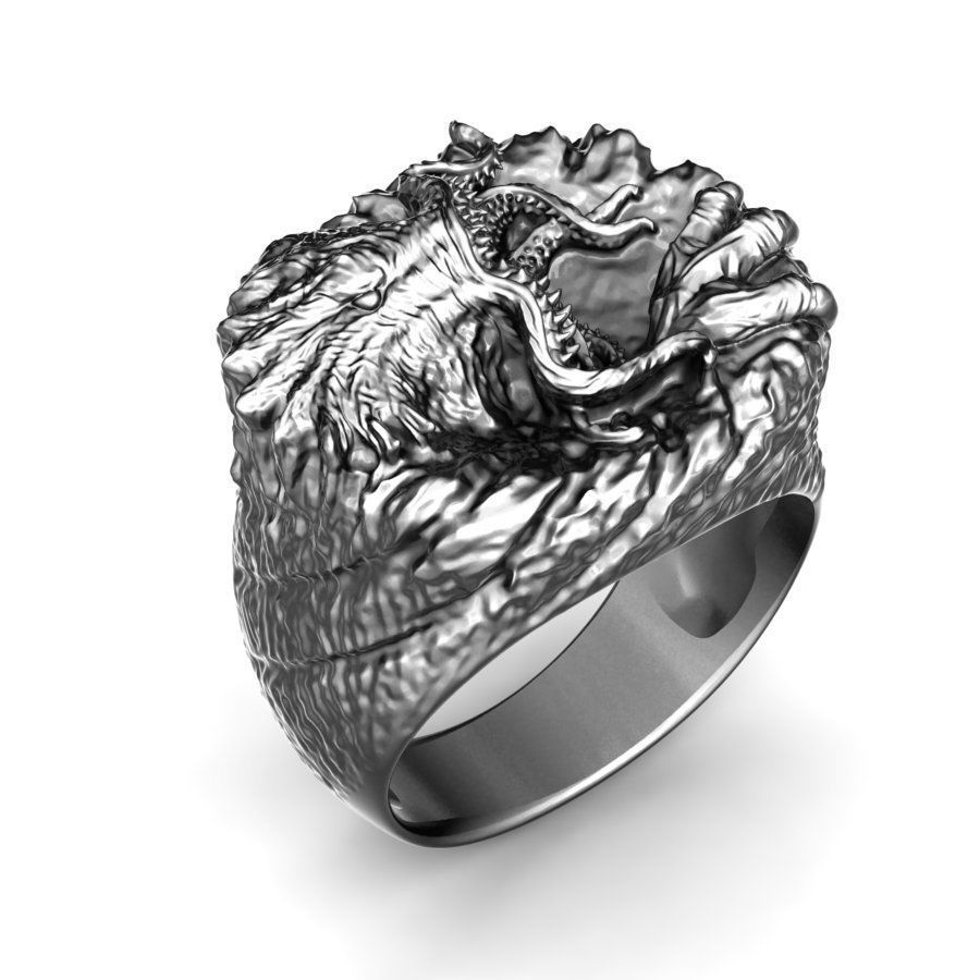 Monster Ring 3D print model_4