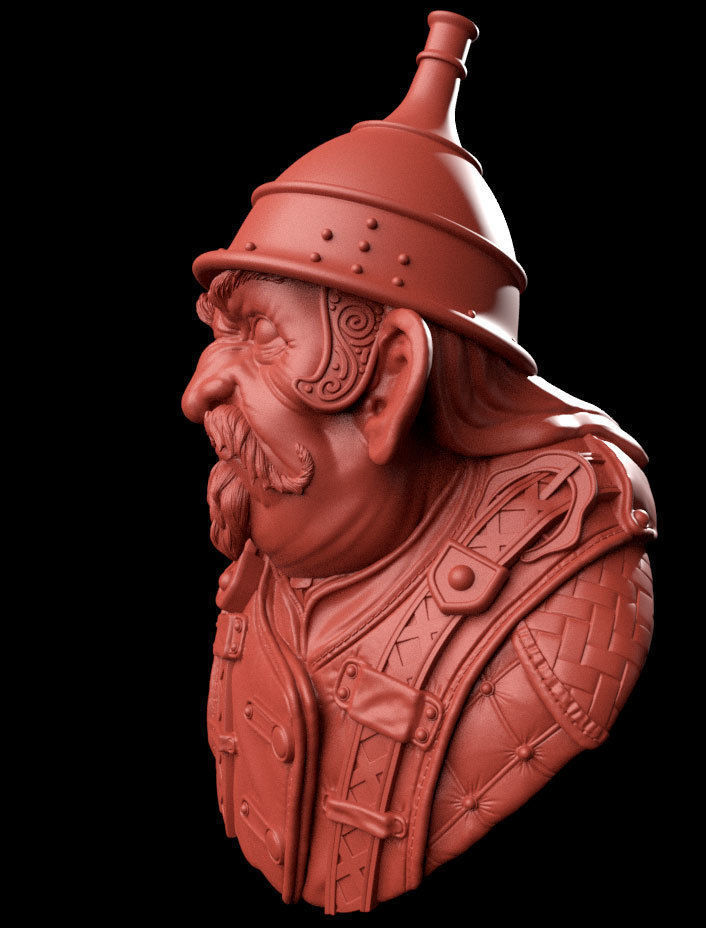 Gnome Bust Free 3D print model_3
