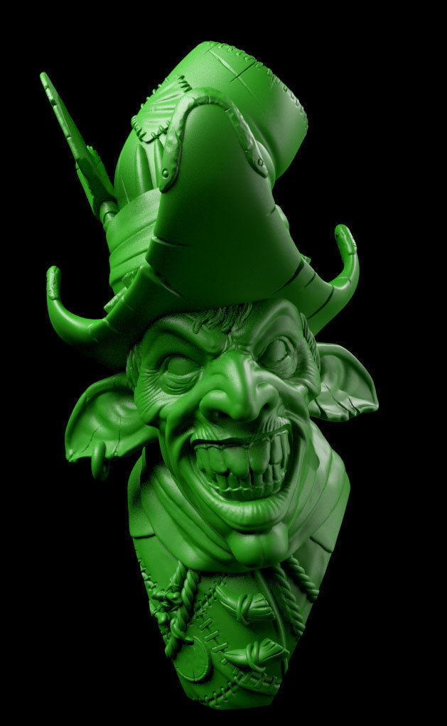 Goblin bust Free 3D print model_2