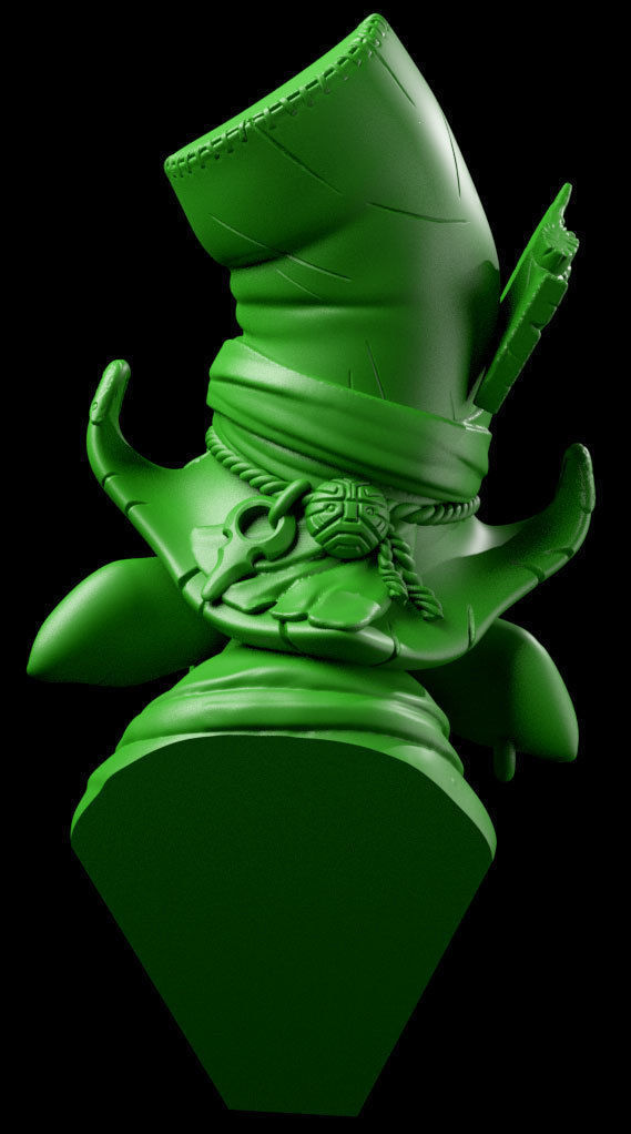 Goblin bust Free 3D print model_5