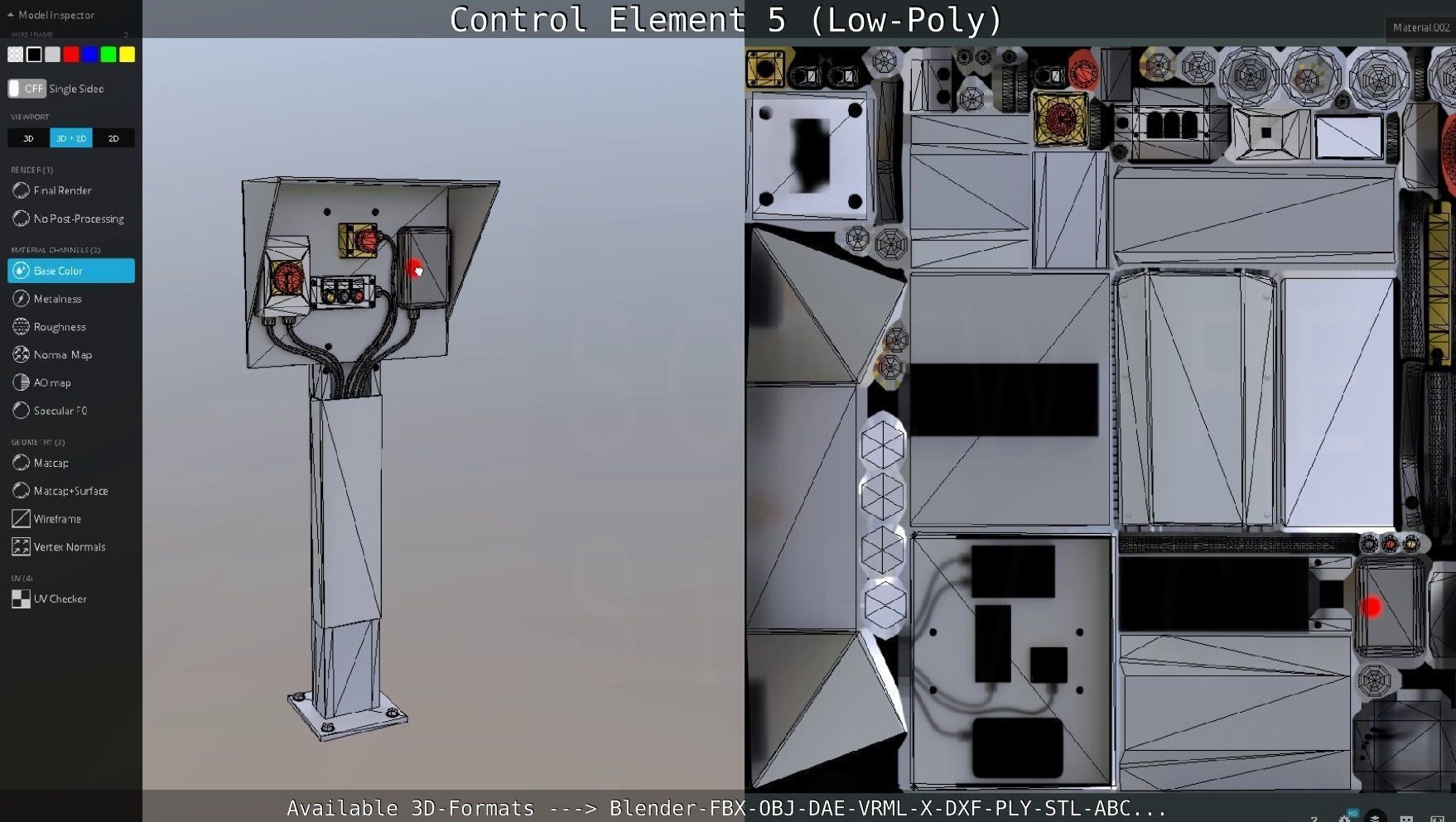 Control Element 5 Low-Poly Version Low-poly 3D model_56