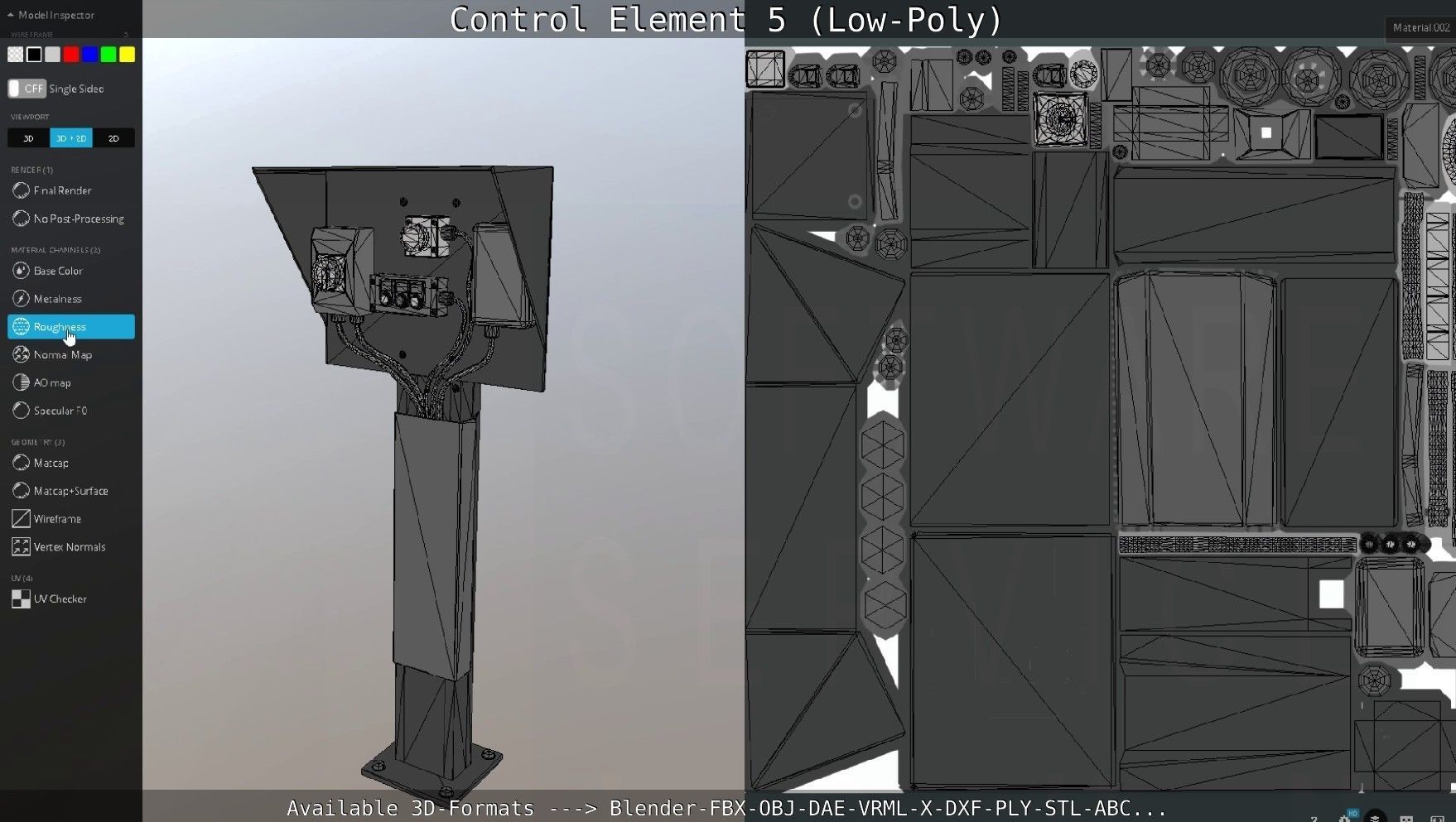 Control Element 5 Low-Poly Version Low-poly 3D model_65