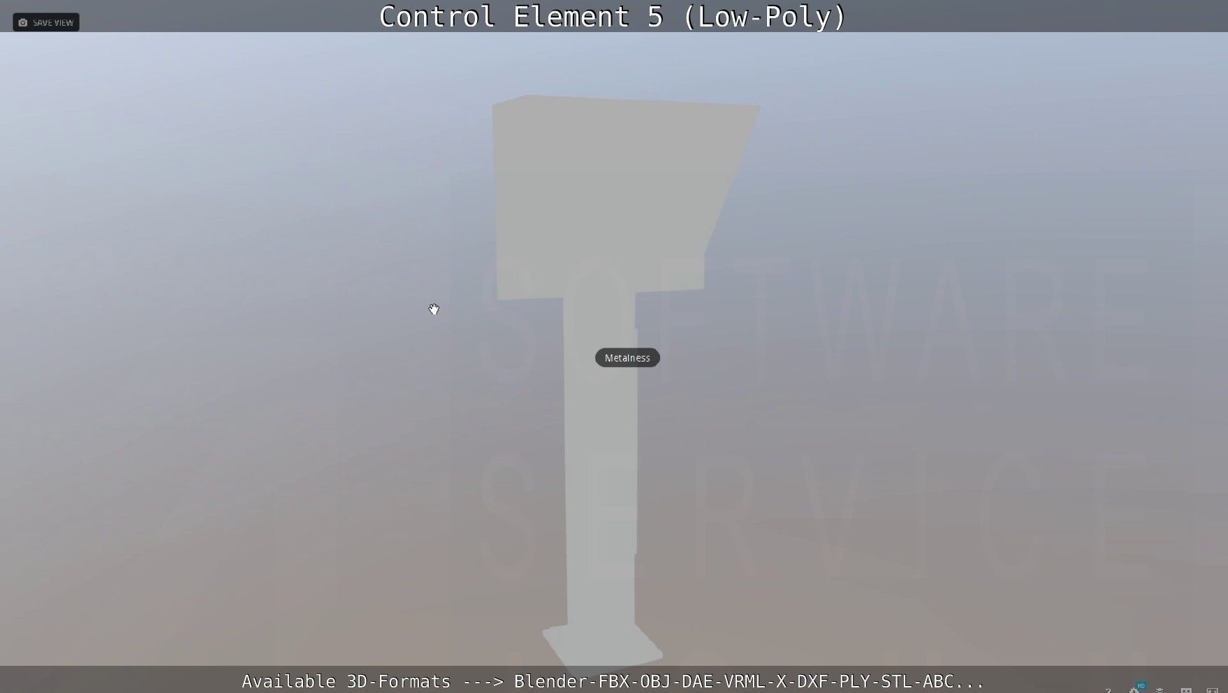 Control Element 5 Low-Poly Version Low-poly 3D model_39