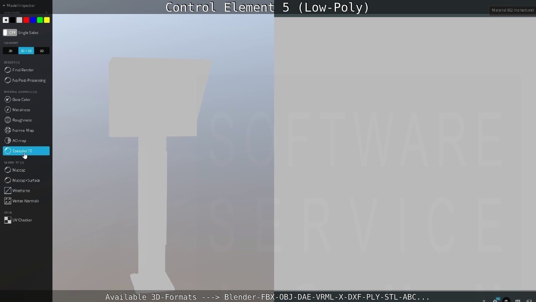 Control Element 5 Low-Poly Version Low-poly 3D model_86