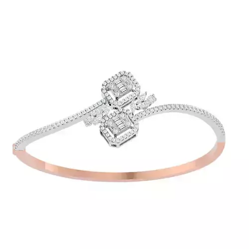 Baguette Diamond Basket bracelets 3dm stl render detail 3D print model