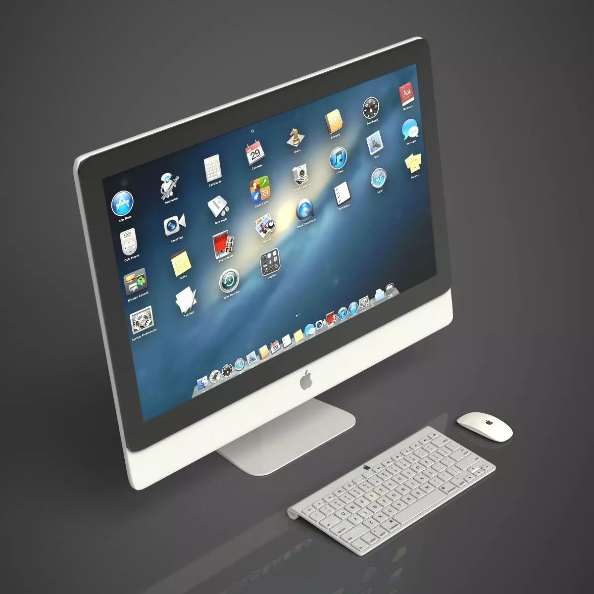 Apple iMac 3D model_0
