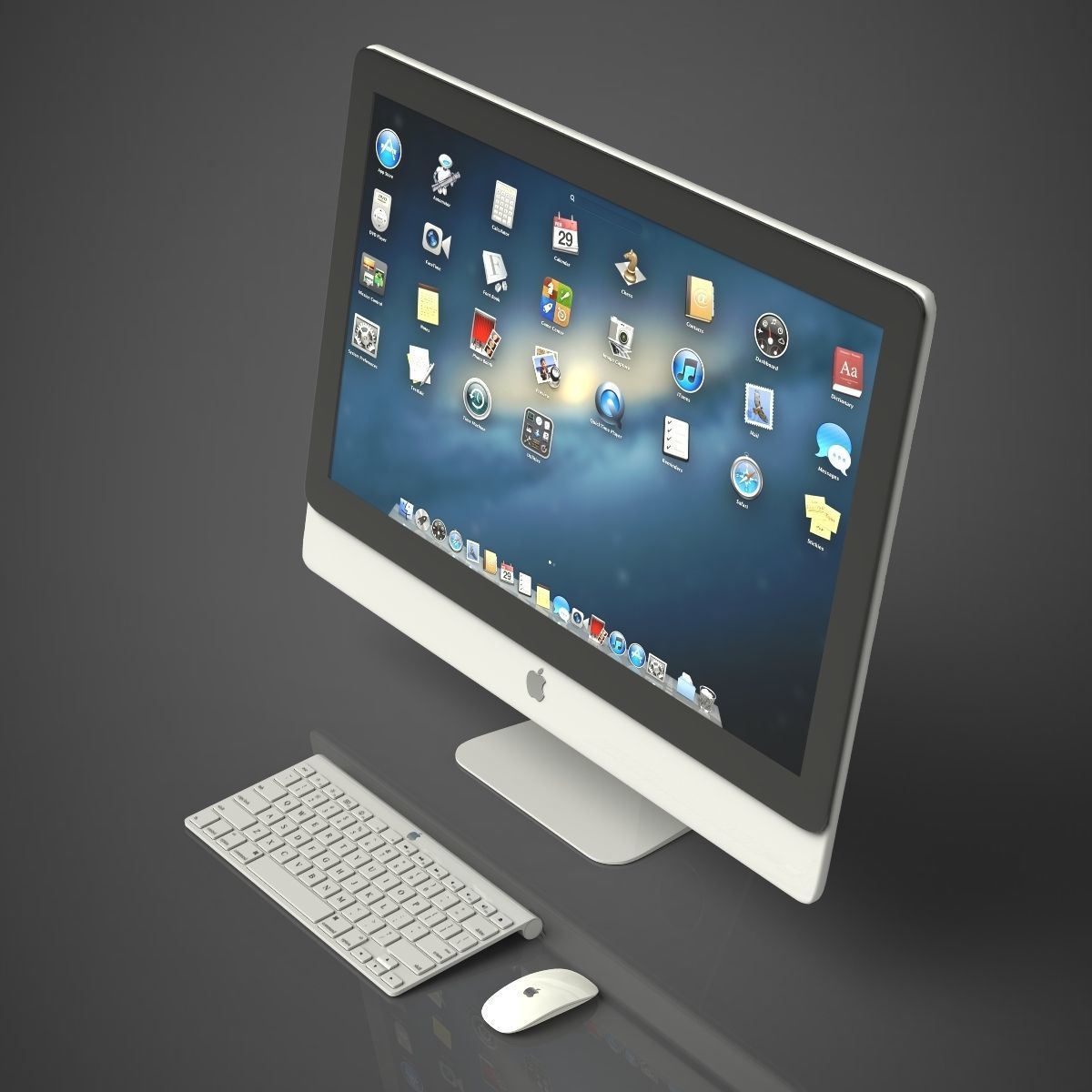 Apple iMac 3D model_1