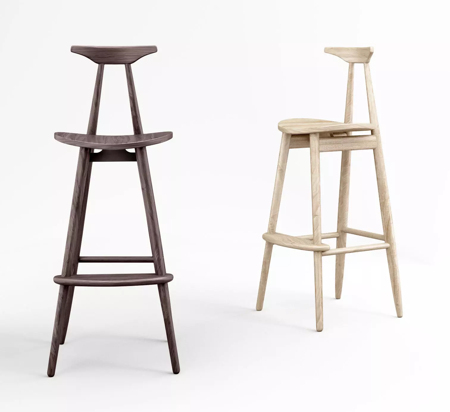 Stellar Works Wohlert Bar Chair 3D model