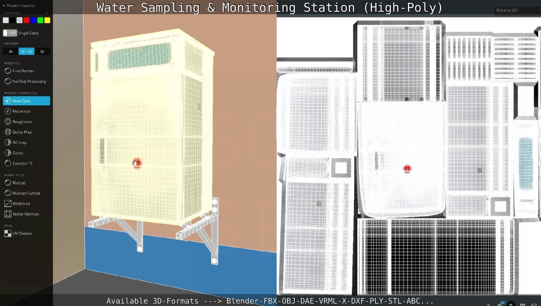 Water Sampling and Monitoring Station High-Poly Version 3D model_54