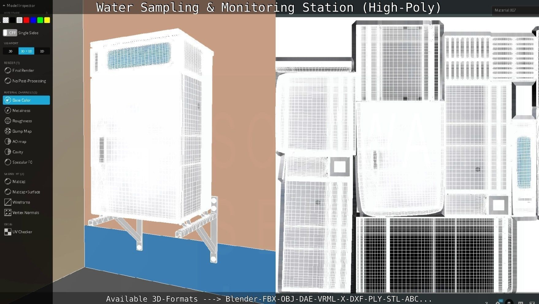 Water Sampling and Monitoring Station High-Poly Version 3D model_58