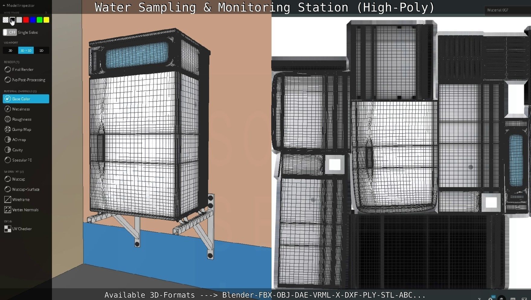 Water Sampling and Monitoring Station High-Poly Version 3D model_63