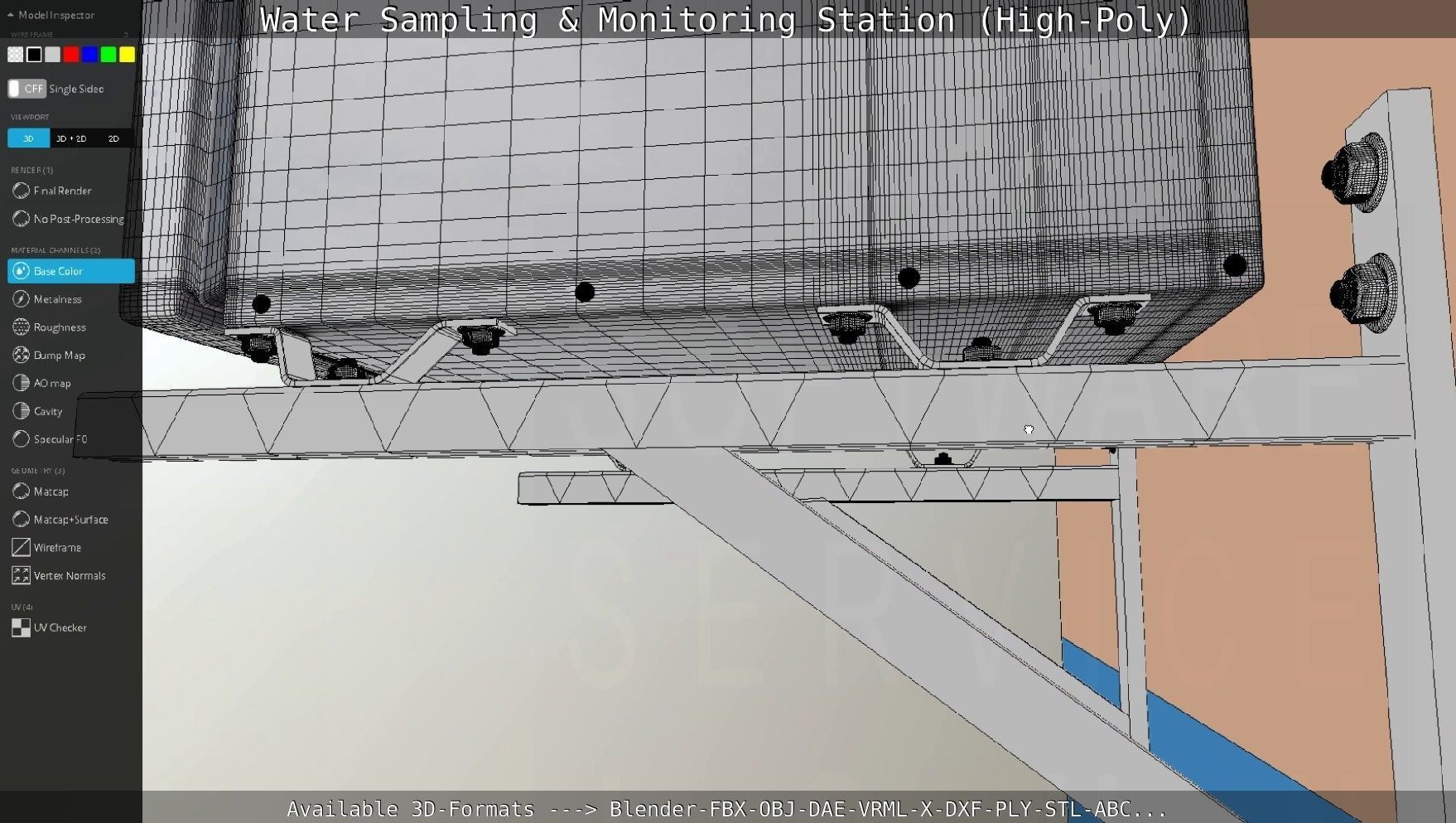 Water Sampling and Monitoring Station High-Poly Version 3D model_78