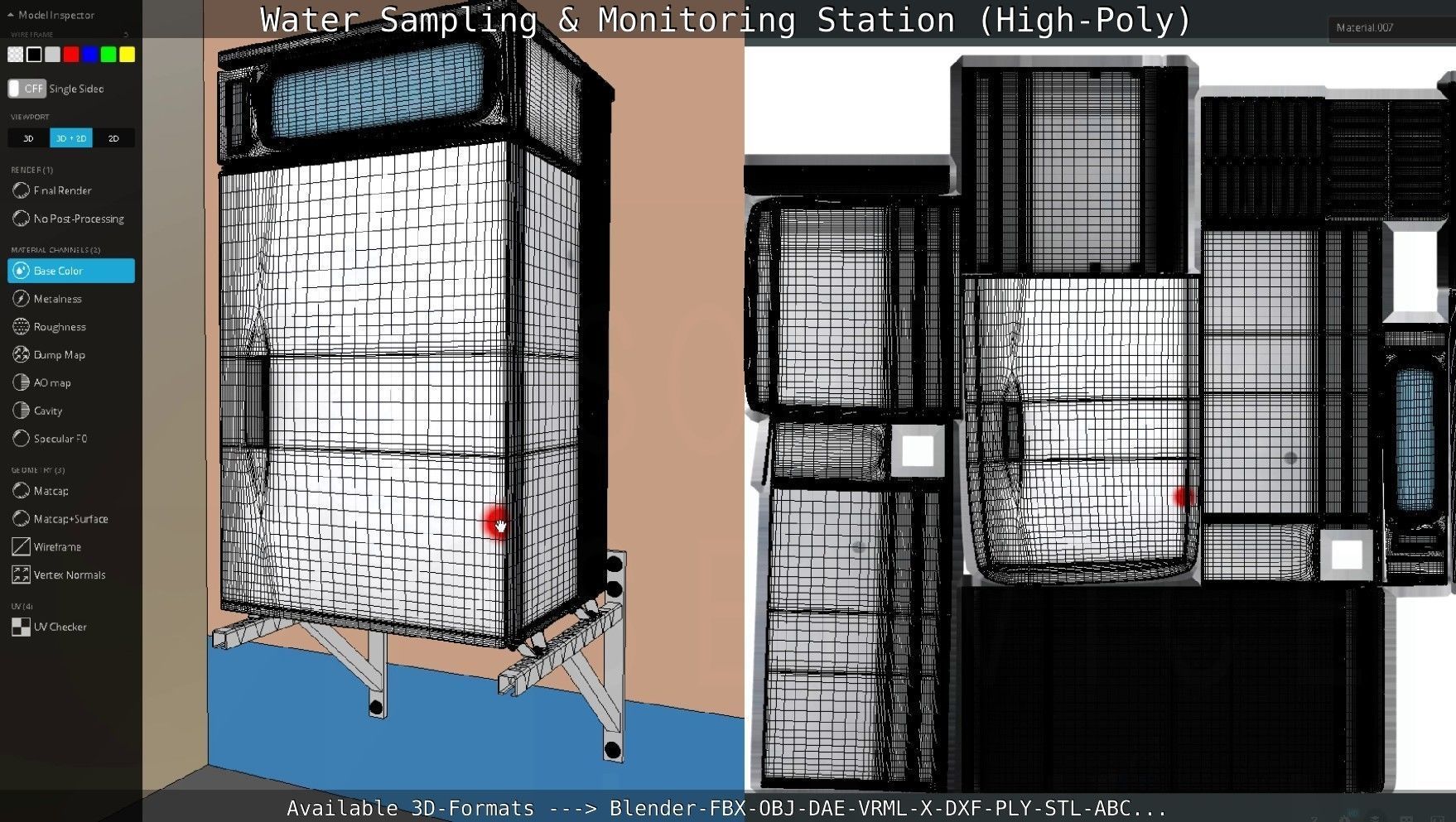 Water Sampling and Monitoring Station High-Poly Version 3D model_70