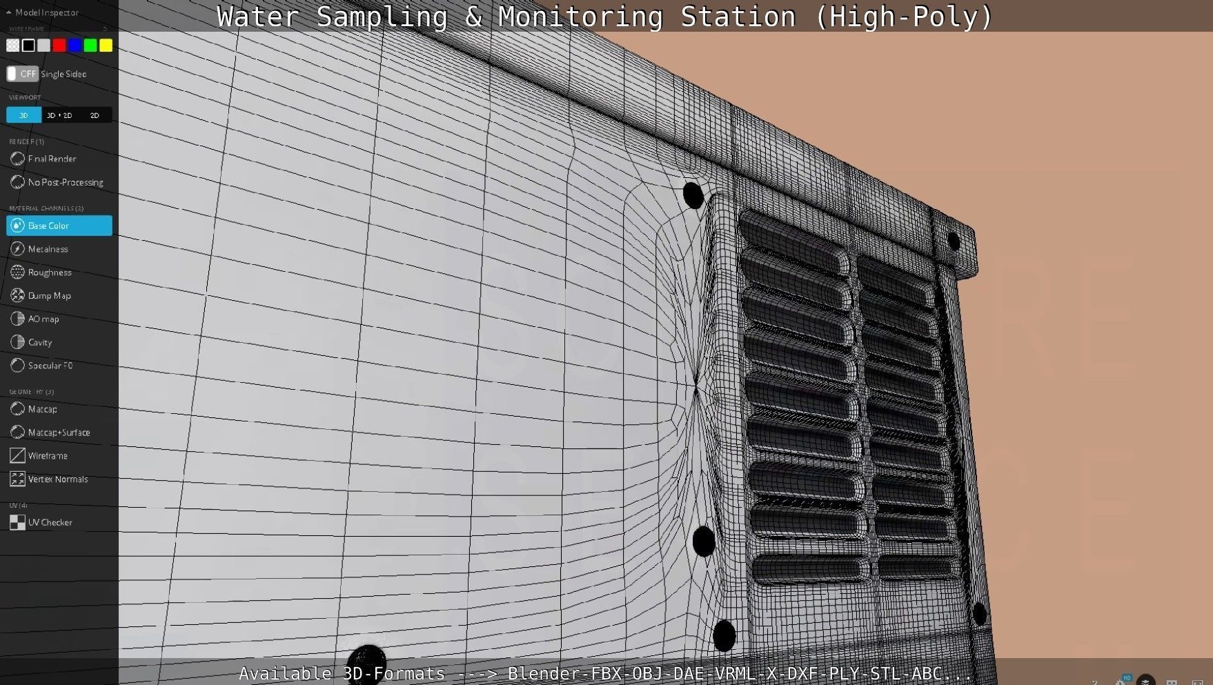 Water Sampling and Monitoring Station High-Poly Version 3D model_97