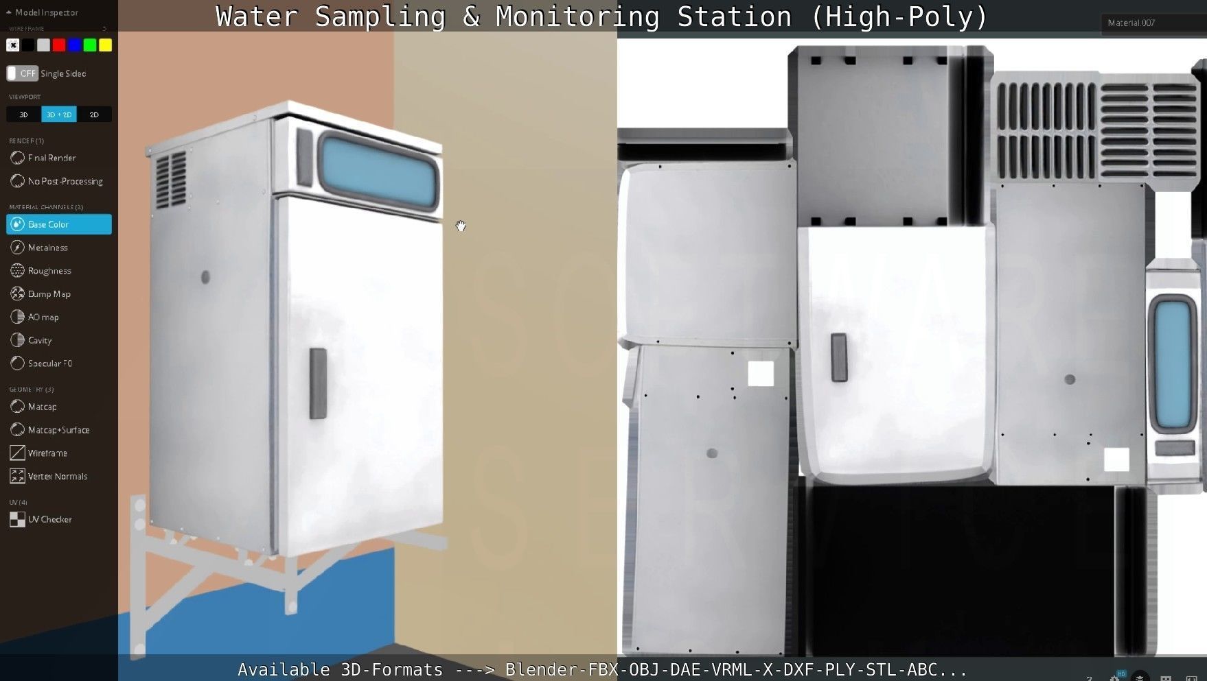 Water Sampling and Monitoring Station High-Poly Version 3D model_51