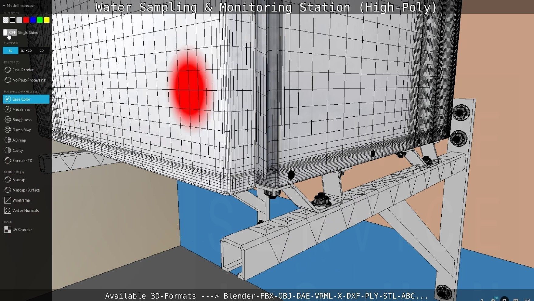 Water Sampling and Monitoring Station High-Poly Version 3D model_71
