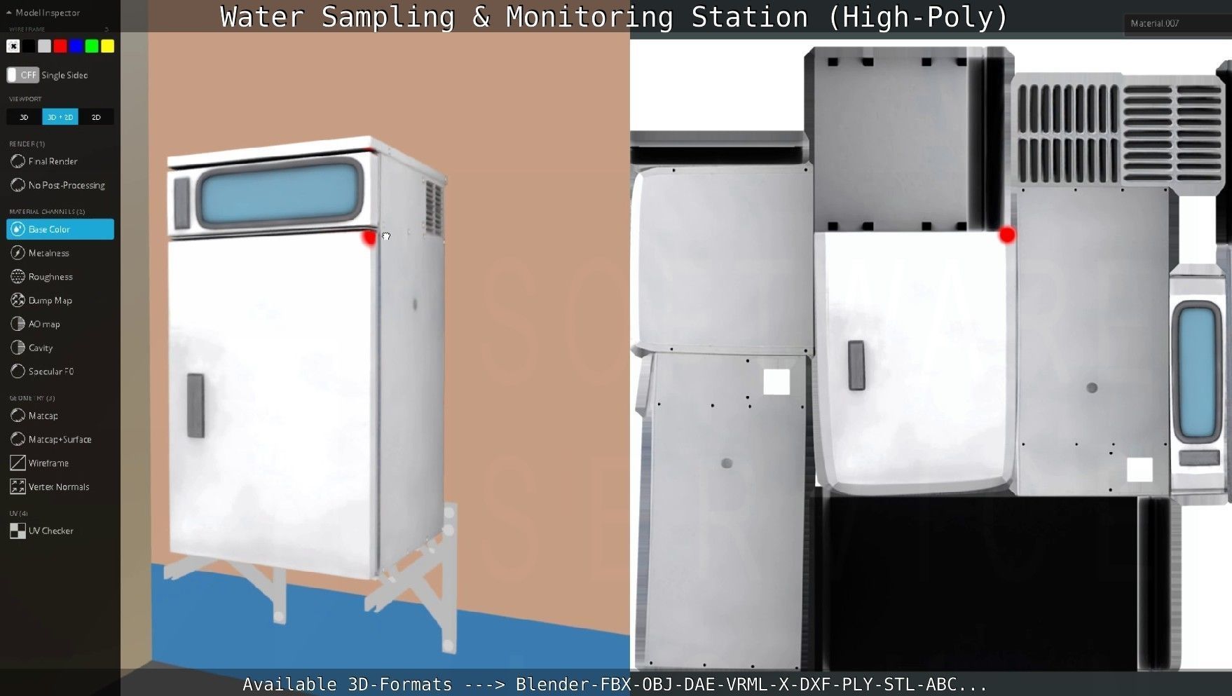 Water Sampling and Monitoring Station High-Poly Version 3D model_53