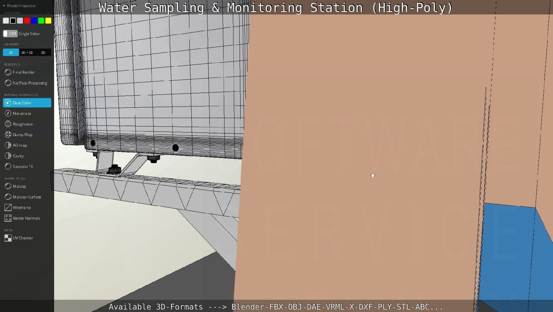 Water Sampling and Monitoring Station High-Poly Version 3D model_74