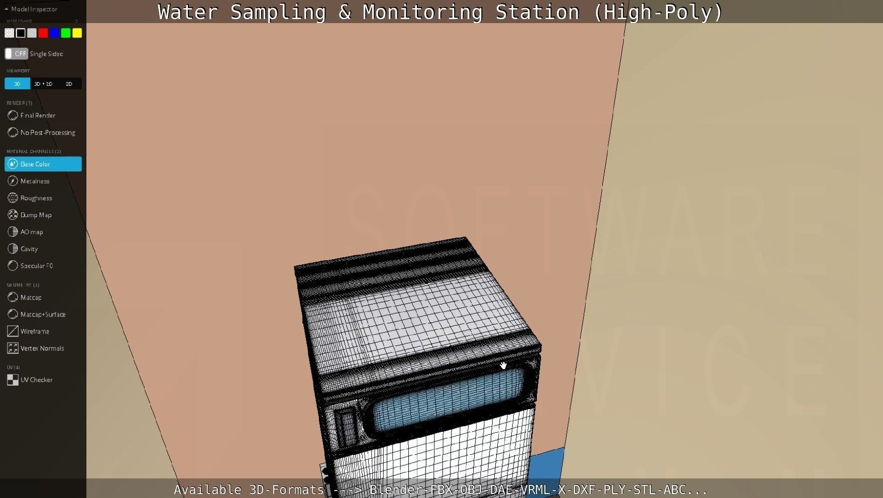 Water Sampling and Monitoring Station High-Poly Version 3D model_87