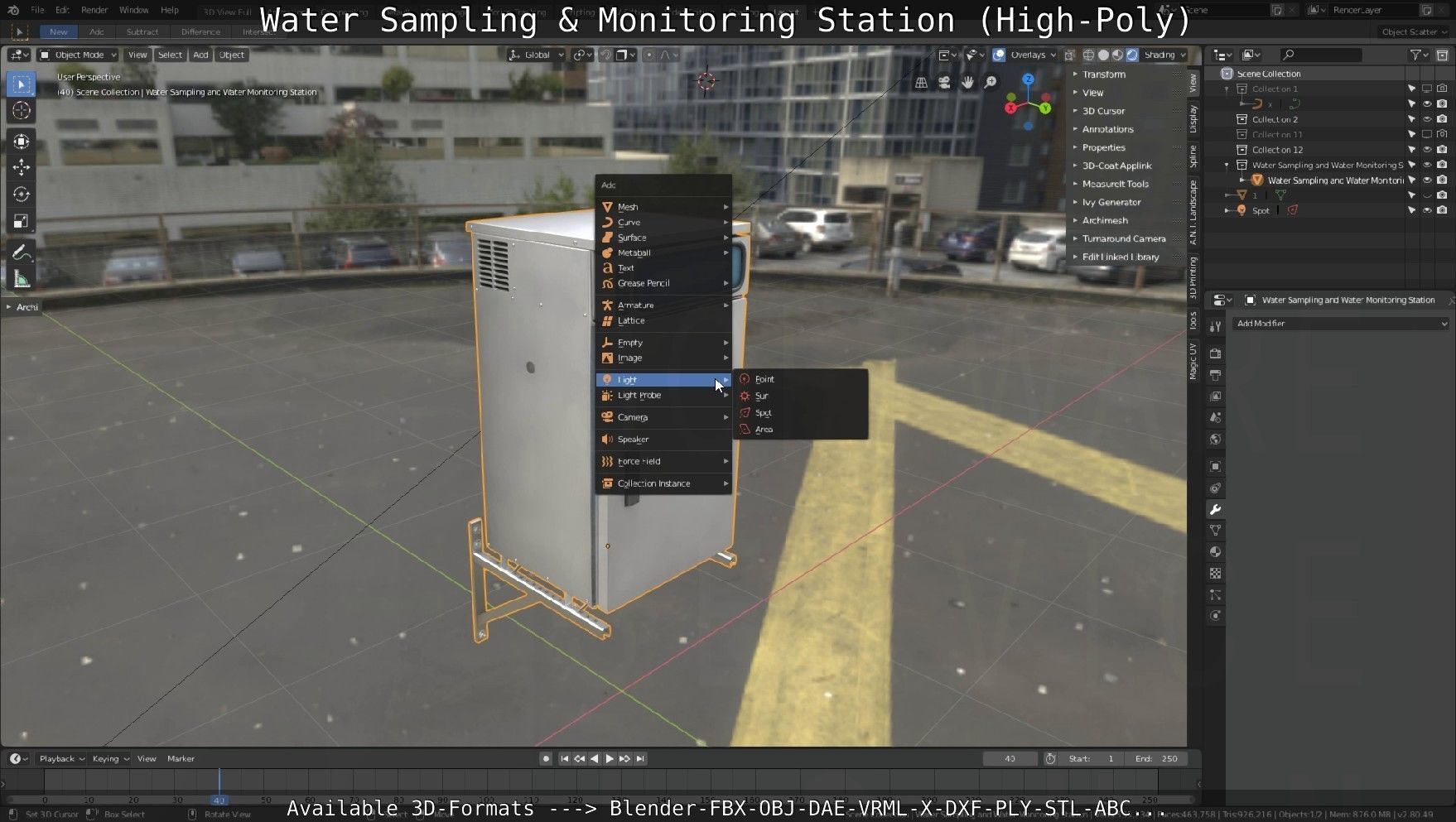 Water Sampling and Monitoring Station High-Poly Version 3D model_98