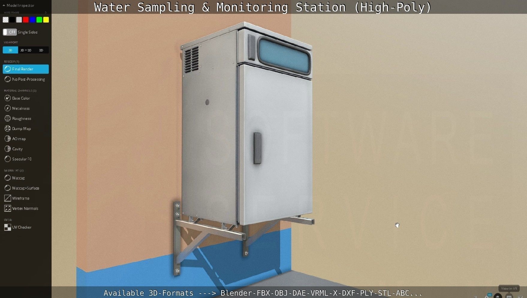 Water Sampling and Monitoring Station High-Poly Version 3D model_47