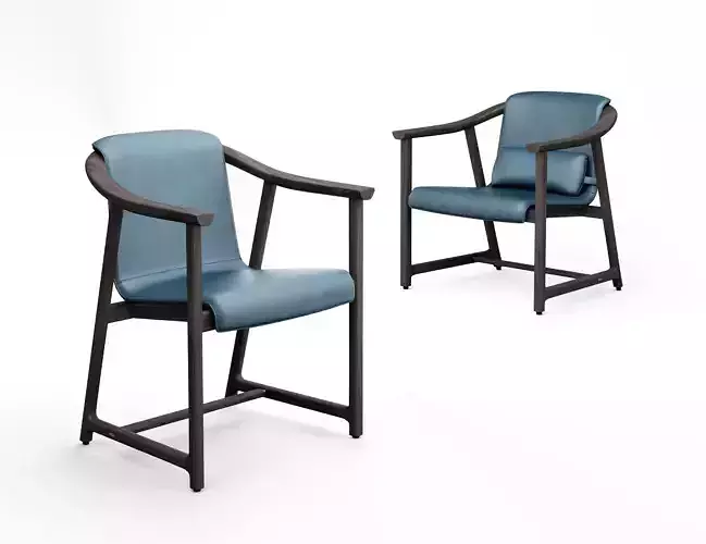 Stellar Works Mandarin dining chair and lounge chair