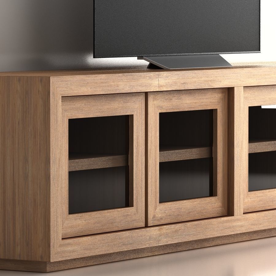 Restoration Hardware Media Console 3D model_2