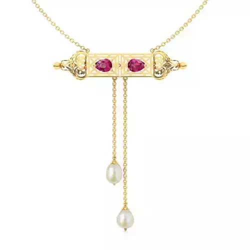 umar Ornate Bar Necklace
